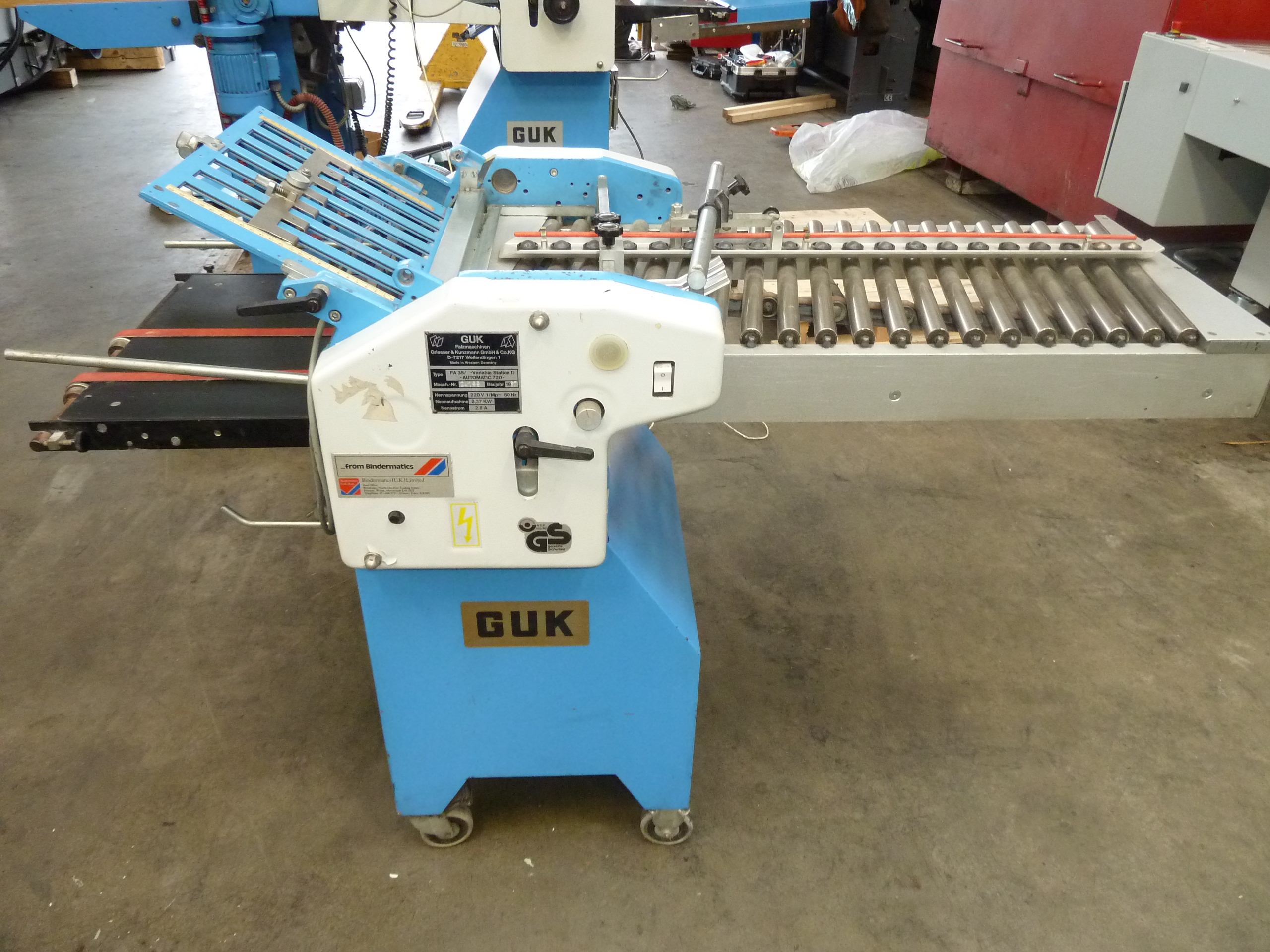 Used folder machines GUK FA 35 2-2 FOLDING MACHINE