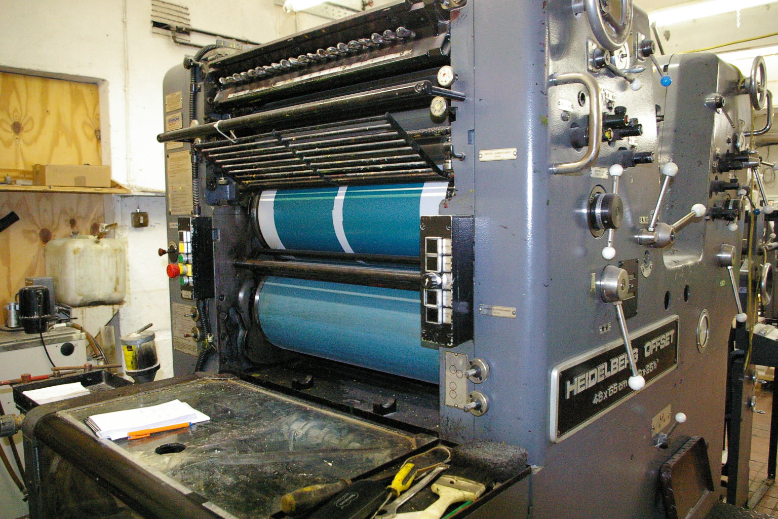 Two colour used offset printing machines HEIDELBERG SORKZ