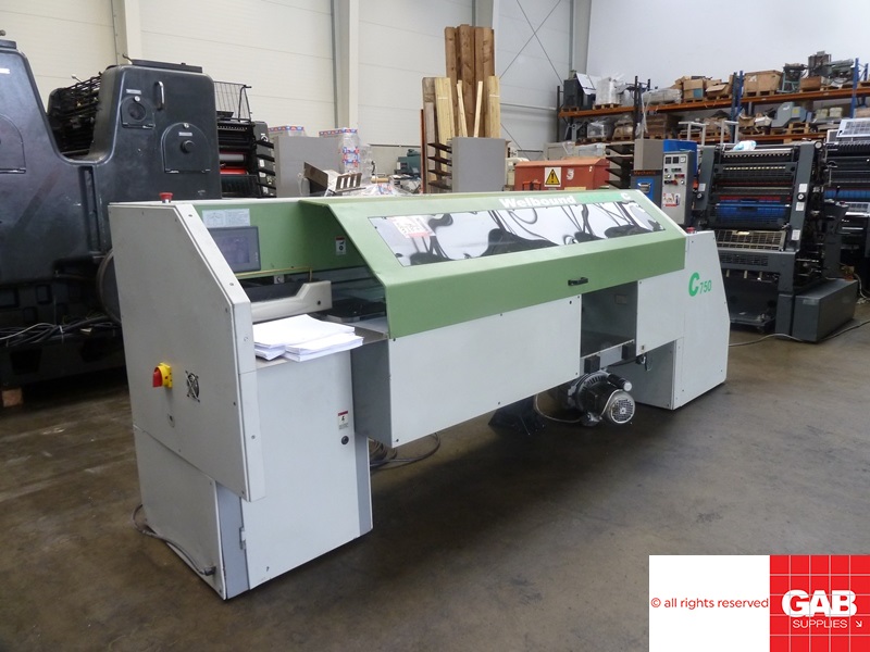 Used perfect binder machines Used Welbound C750 single clamp perfect binder
