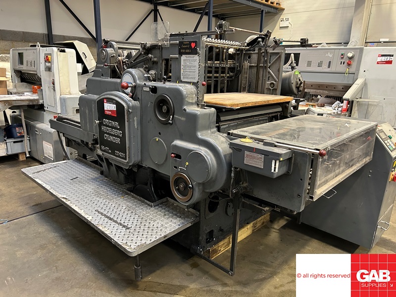 Used Die Cutters Finishing Machines Cheap Heidelberg SBG Cylinder die ...