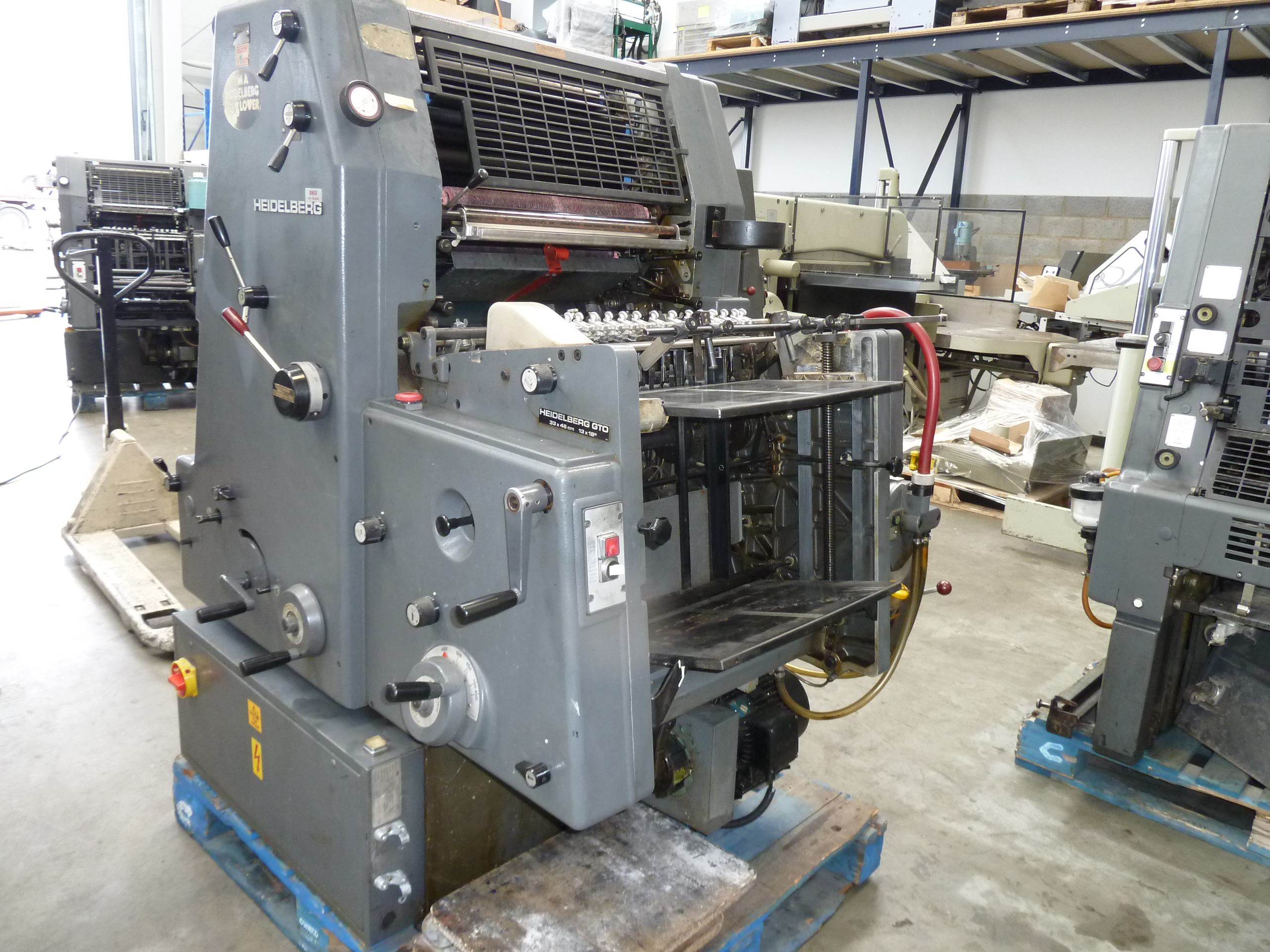 Single colour used offset printing machines HEIDELBERG GTO 46 OFFSET