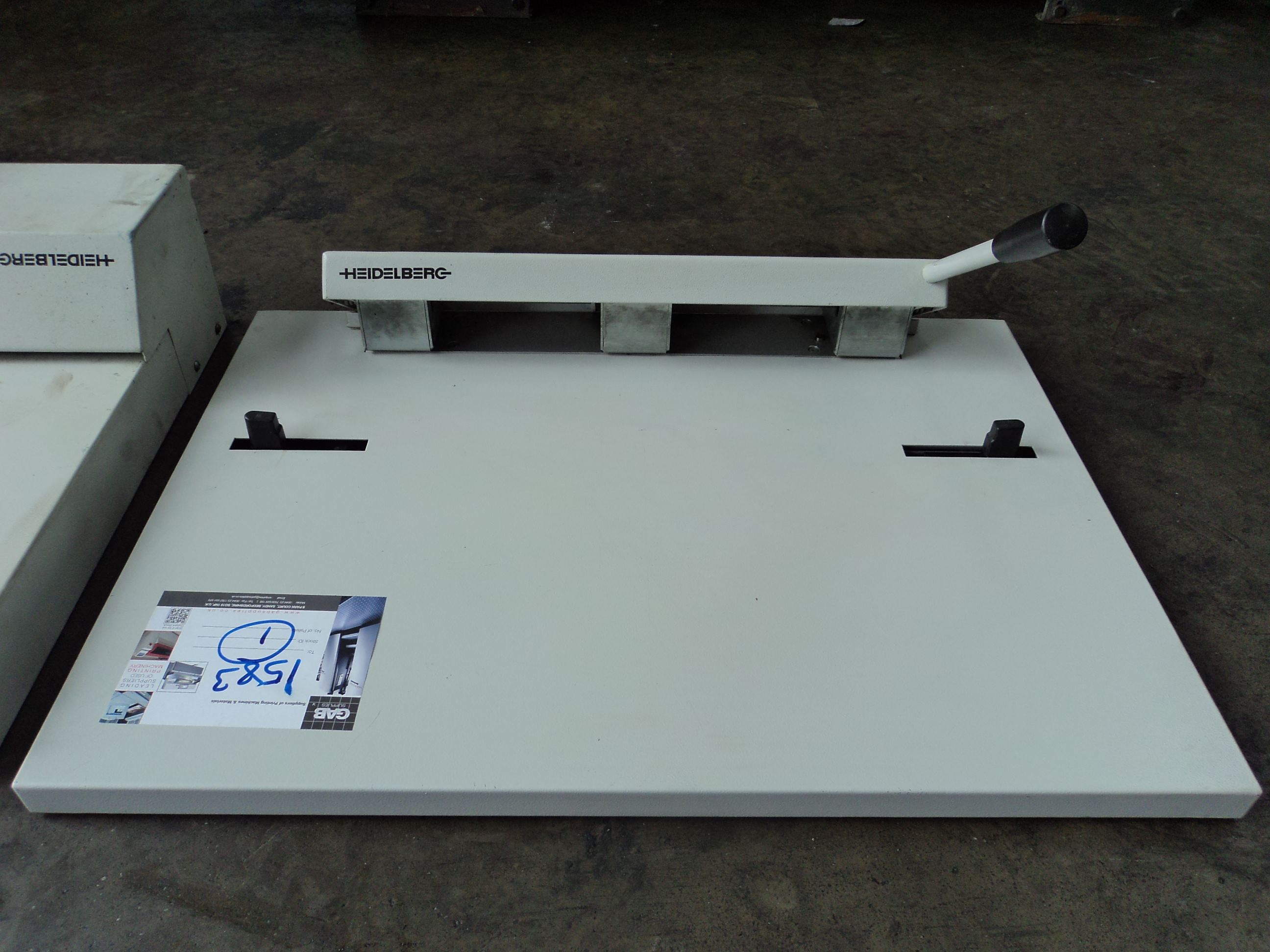 HEIDELBERG SM 52 PLATE PUNCH & BENDER