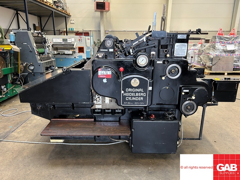 Used Die Cutters Finishing Machines Original Heidelberg SBB Cylinder ...