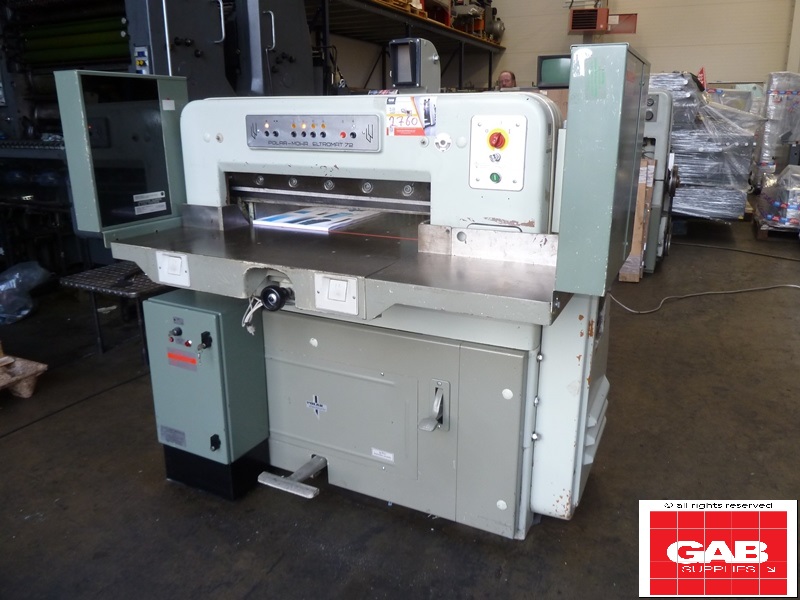 used polar 72 ce paper cutter
