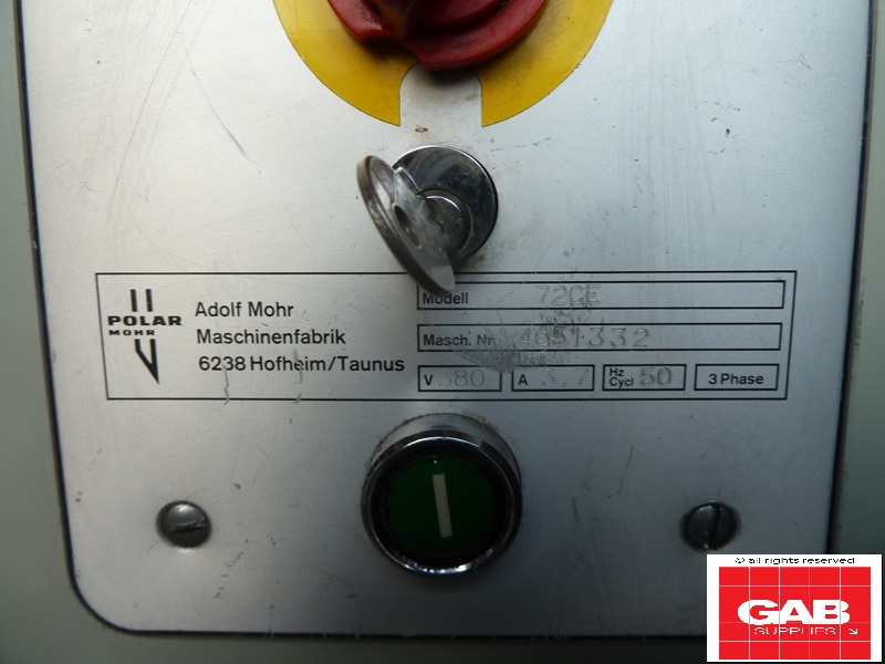 used polar 72 ce paper cutter