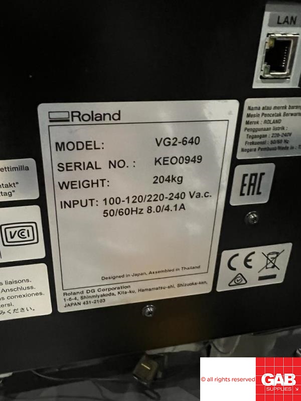 All other used offset printing machines Roland TrueVIS VG2-640 – Large ...