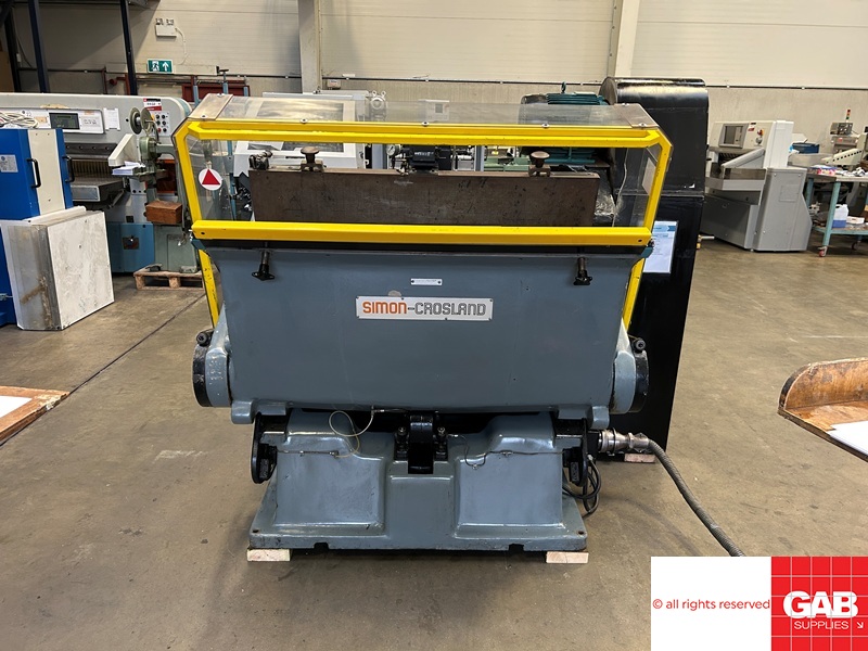 Used Die Cutters Finishing Machines Simon Crosland TWG Hand Fed Platen ...