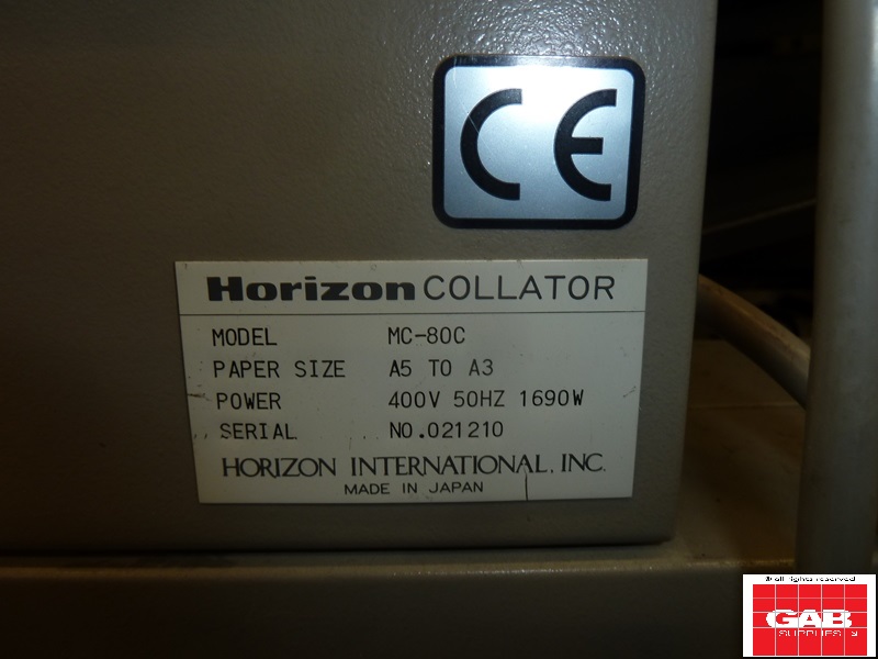 HORIZON MC-80 BOOKLET MAKER WITH SPF 20 & FC 20