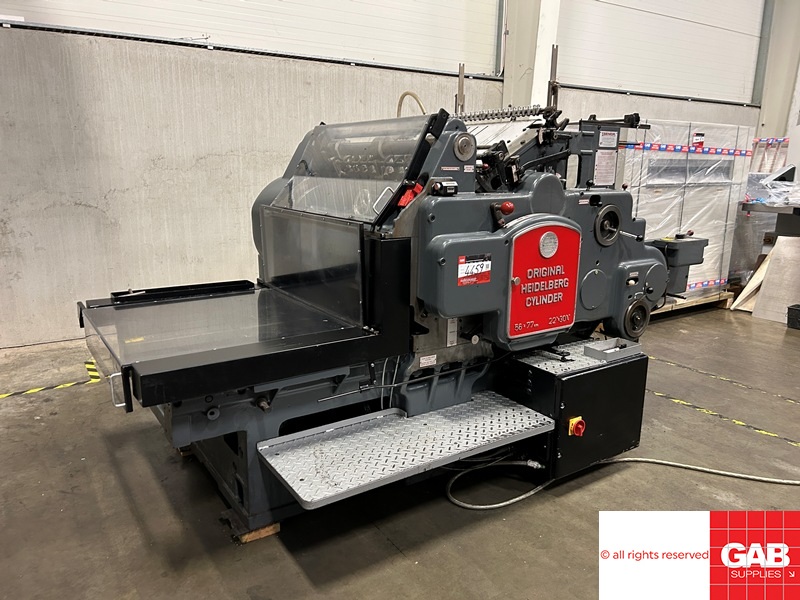 Used Die Cutters Finishing Machines Used Heidelberg SBG Cylinder ...