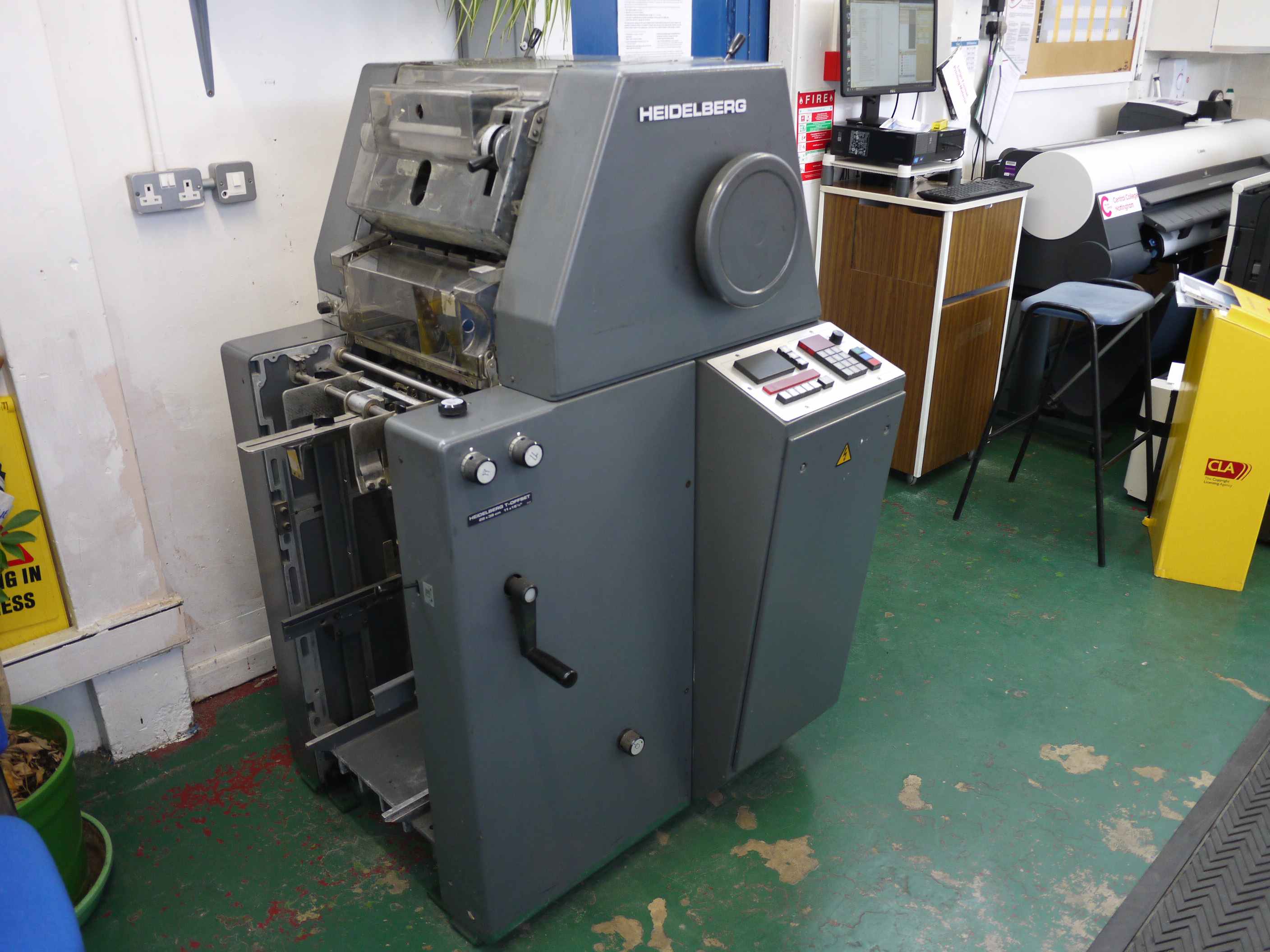 Single colour used offset printing machines USED HEIDELBERG TOK OFFSET