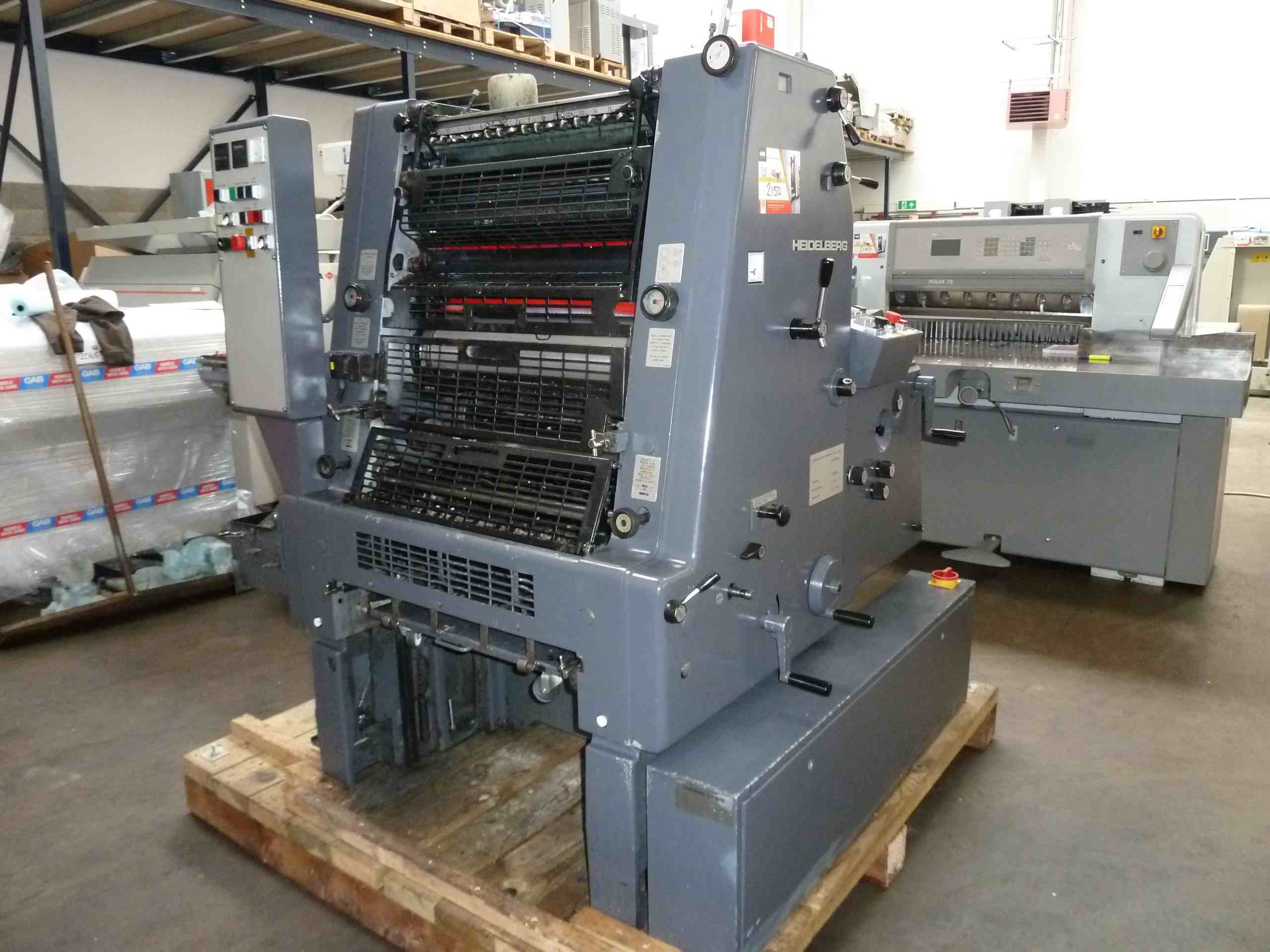 Single colour used offset printing machines USED HEIDELBERG GTO 52-1 OFFSET