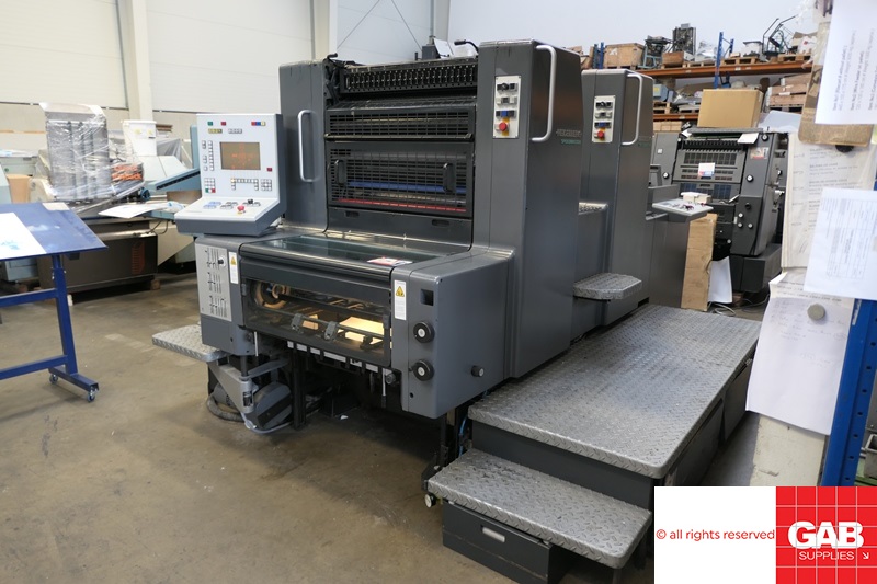 Two colour used offset printing machines Heidelberg Speedmaster SM 74 ...