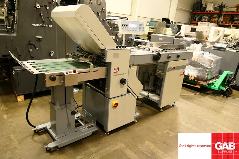 Used folder machines MB Multimaster CAS 38 paper folder - automated ...