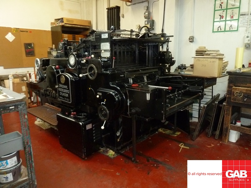 Used Die Cutters Finishing Machines Original Heidelberg SBB Cylinder ...