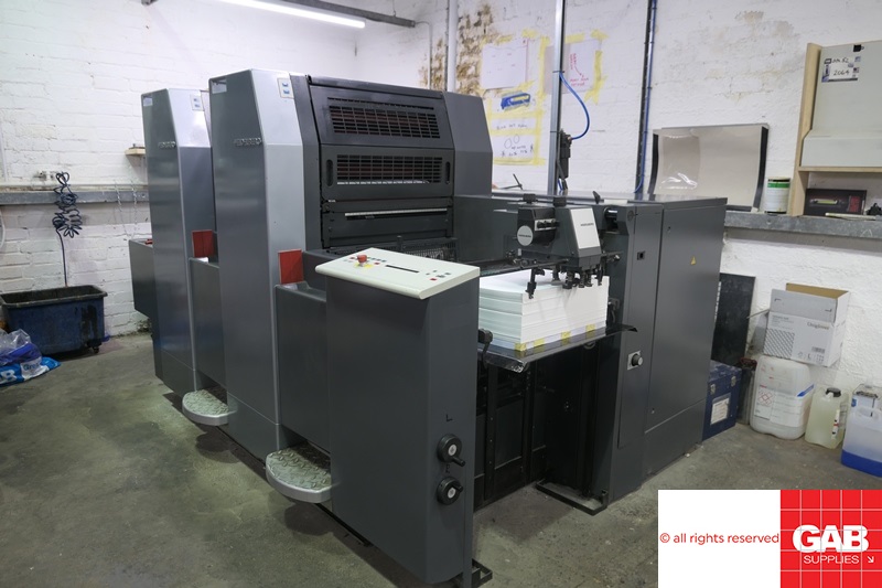 Two colour used offset printing machines Used Heidelberg SpeedMaster SM ...