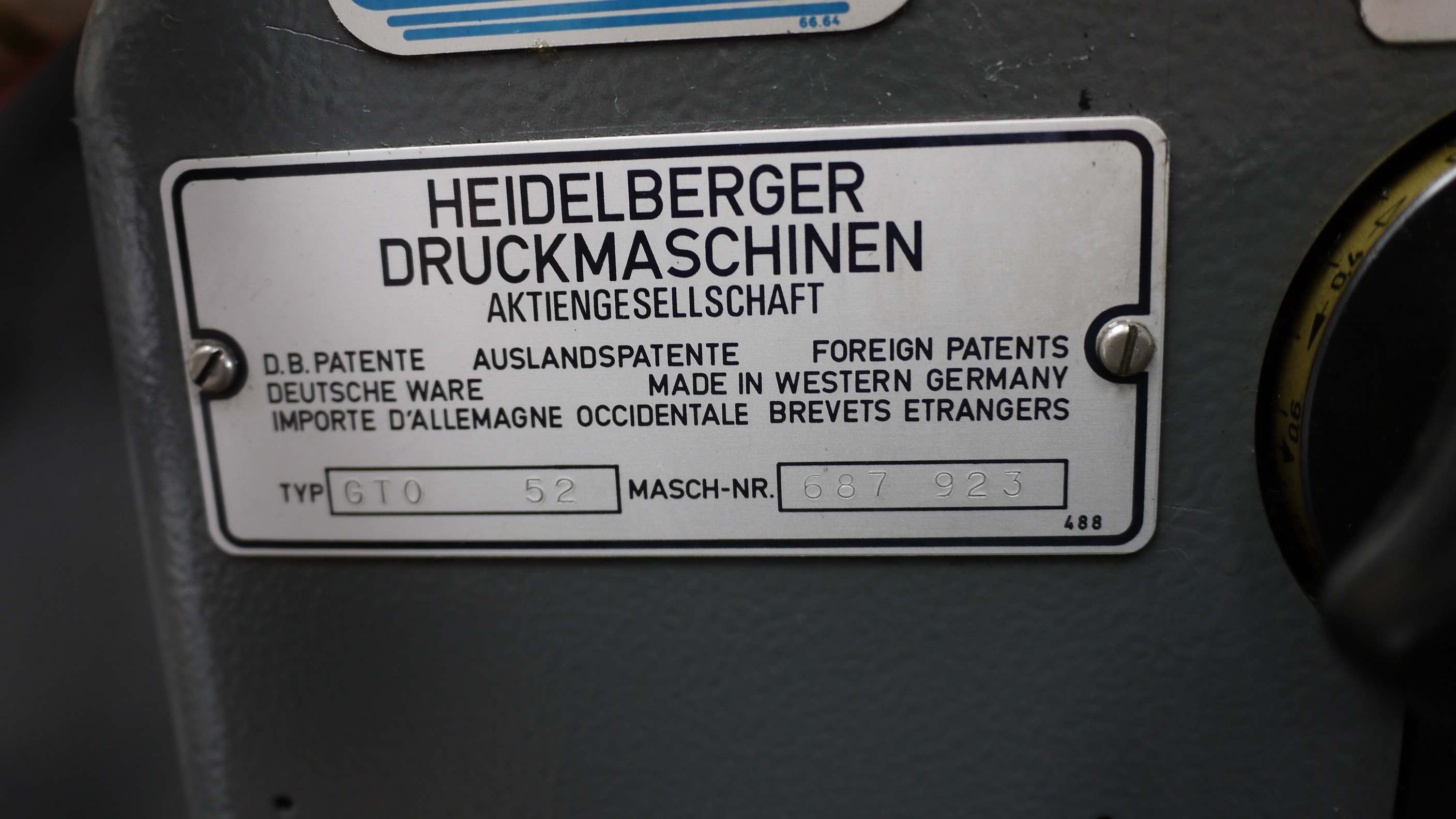 HEIDELBERG GTO 52 OFFSET FOR SALE