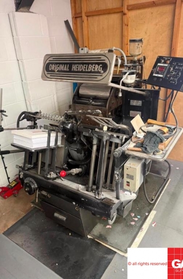 Others
 Used finishing machines Cheap Heidelberg T Platen with goil foiling attachment for sale