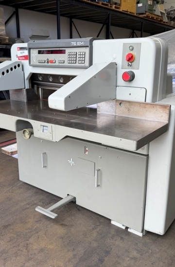 Guillotines
 Used finishing machines Cheap Used Polar 76 EM paper cutting machine for sale