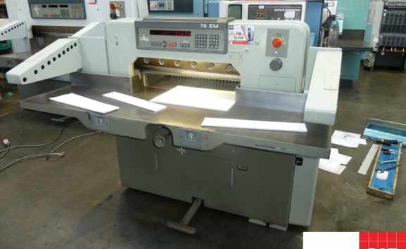 USED POLAR 76 EM PAPER GUILLOTINE FOR SALE