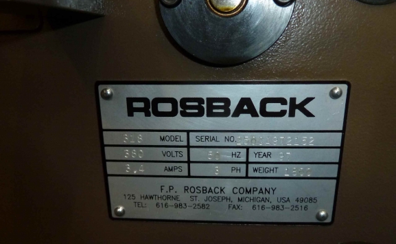 ROSBACK 318 THREE KNIFE TRIMMER