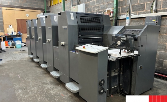 Five colour used offset printing machines Used Heidelberg Speedmaster ...