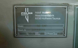 POLAR 92 EM GUILLOTINE