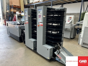 Used saddle stitching machines Duplo System 3000 booklet maker with sixteen stations - DBM-300 booklet maker