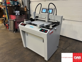 Used Pre - press Machinery Hans Gronhi Cross-Cocking plate puncher for sale - Bacher 425 mm Plate Punch