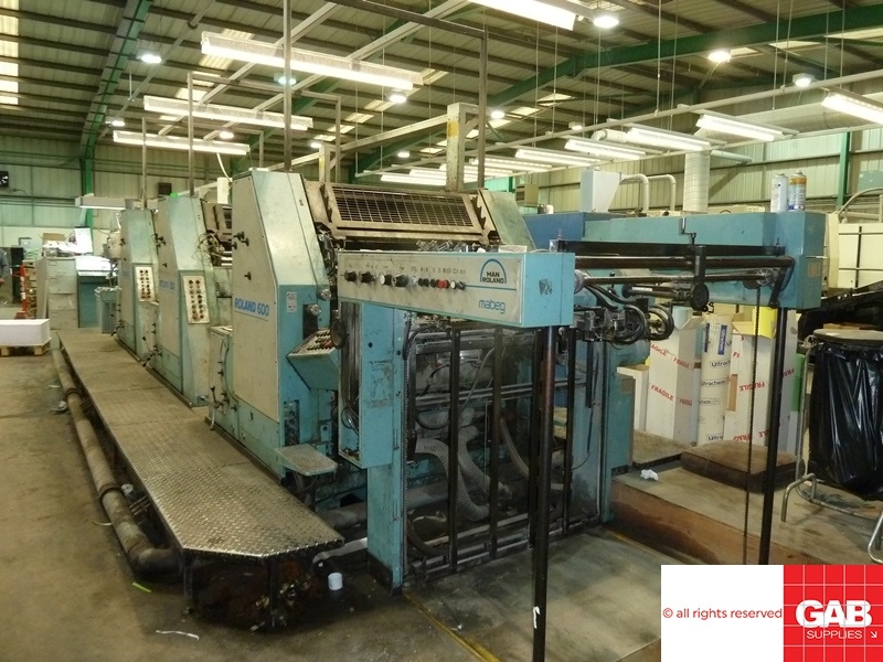 Six colour used offset printing machines MAN ROLAND R606 3B SIX COLOUR ...