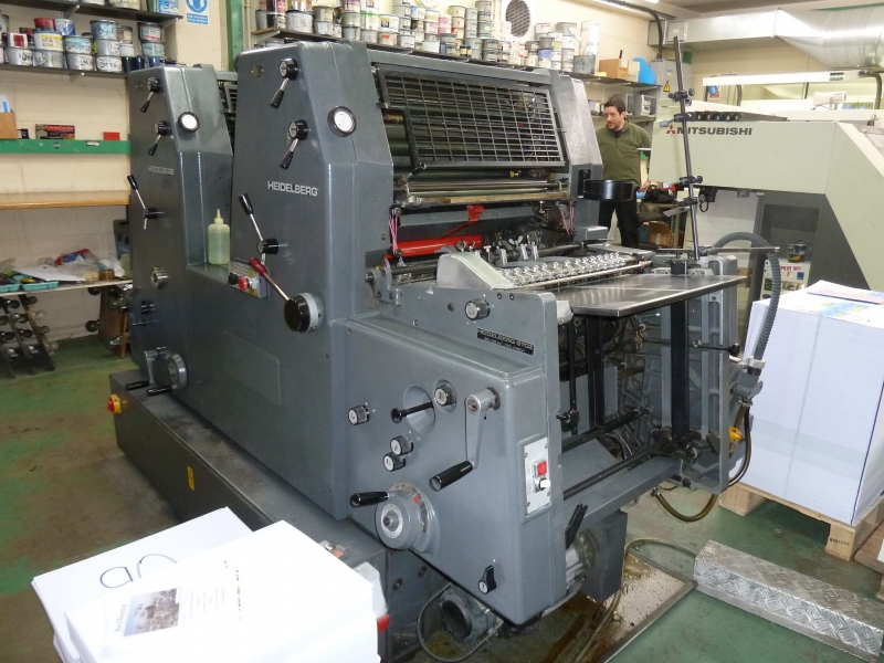 Two colour used offset printing machines HEIDELBERG GTO 52 Z OFFSET