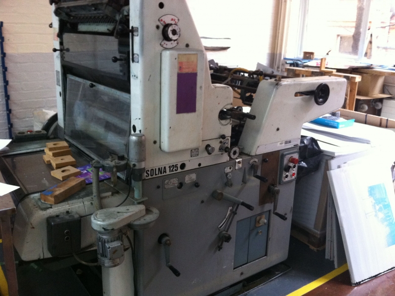Single colour used offset printing machines SOLNA 125
