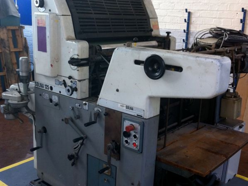 Single colour used offset printing machines SOLNA 125