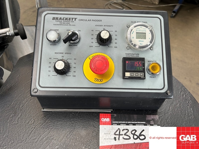 Used Other Machinery Brackett CPM-89-1D Circular padding machine for sale