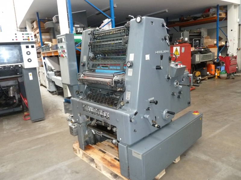 Single colour used offset printing machines HEIDELBERG GTO 52 N+P OFFSET