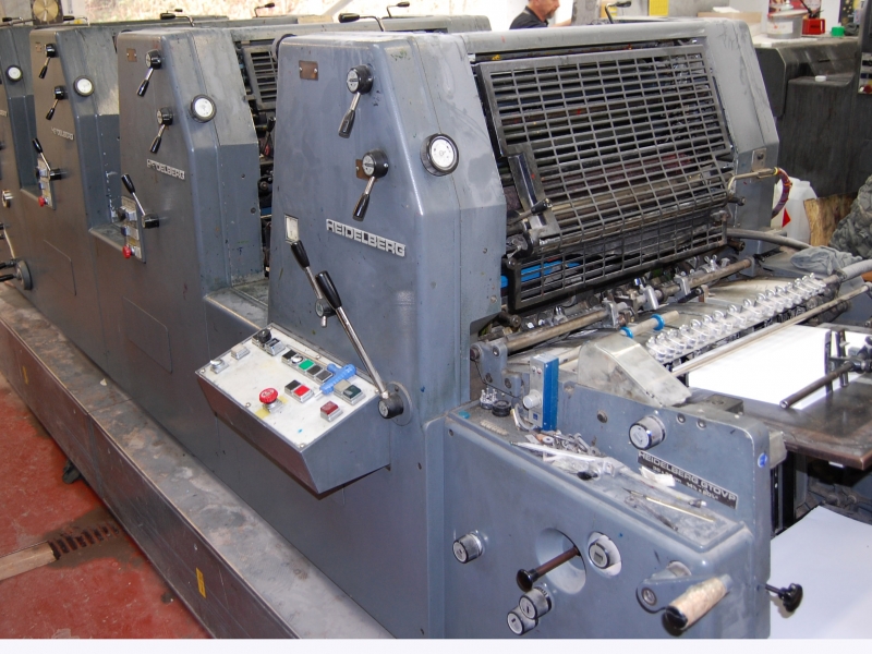 Four colour used offset printing machines HEIDELBERG GTO 52 VP OFFSET