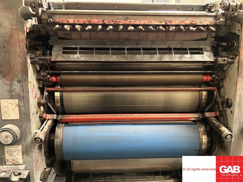 Two colour used offset printing machines Heidelberg GTO Z-52 two color ...