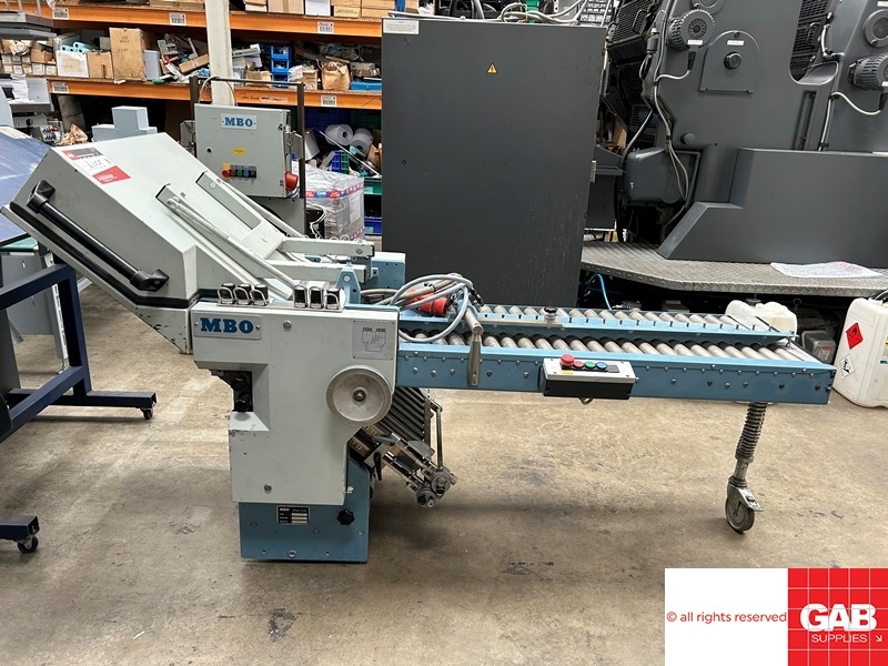 Used folder machines MBO B123-3 paper folder - third fold unit with 4 ...