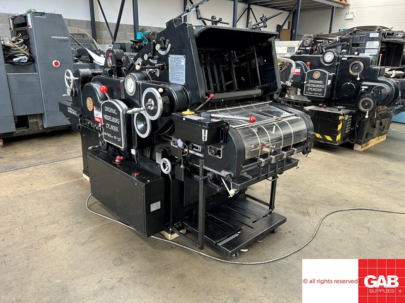 Used Die Cutters Finishing Machines Original Heidelberg KSBA Cylinder ...