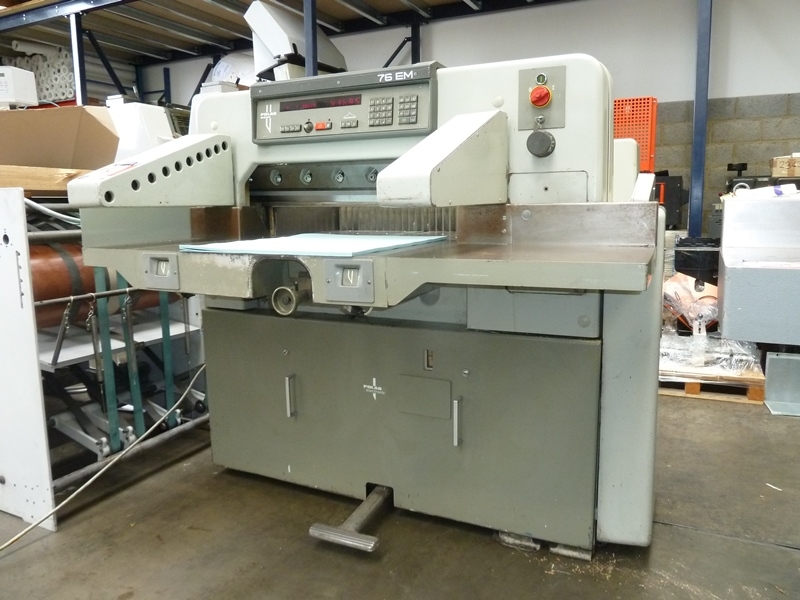 Used guillotine machines POLAR 76 EM GUILLOTINE