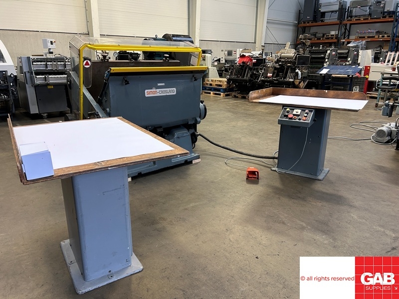 Used Die Cutters Finishing Machines Simon Crosland TWG Hand Fed Platen ...