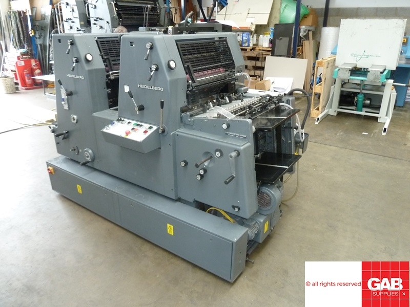 Two colour used offset printing machines heidelberg gto z-52 two colour ...