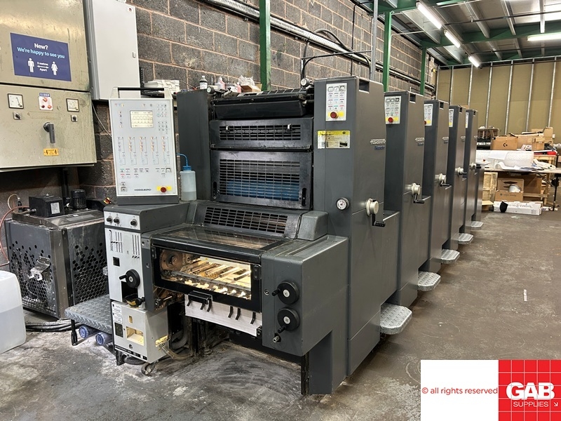 Five colour used offset printing machines Used Heidelberg Speedmaster ...