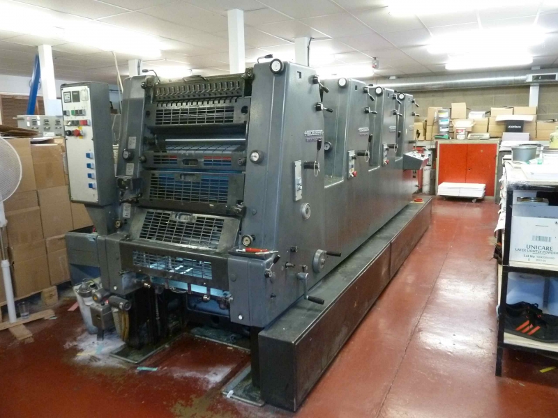 Four colour used offset printing machines HEIDELBERG GTO 52 -4 FOUR ...