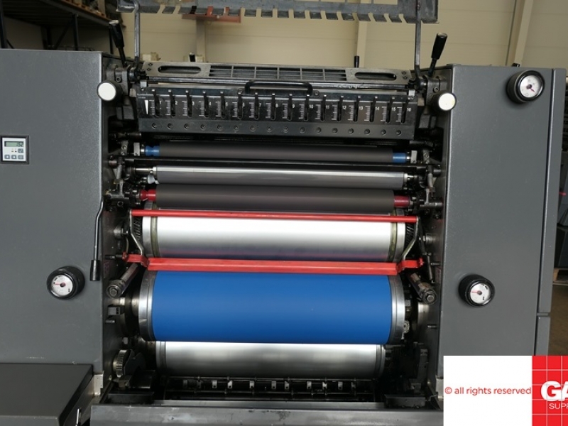 Two colour used offset printing machines Heidelberg GTO/PM 52-2 colour ...