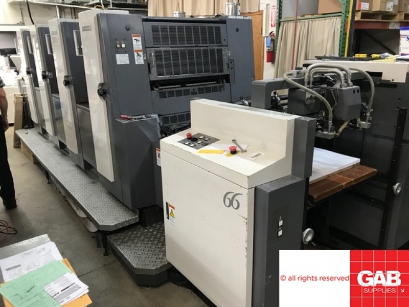 Four colour used offset printing machines Shinohara 466-IVP four colour ...