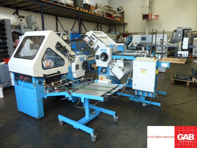 Used folder machines guk fa-49 4/4/X 16 pages paper folder